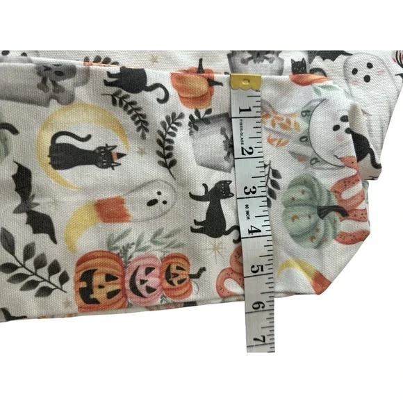 New Hallow Home Halloween Tote Bag Trick or Treat XL Pumpkin Ghost Shopping Bag - Picture 7 of 7